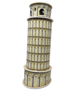 Alternative view of 3D Leaning Tower Of Pisa Replica Italy Landmark Famous Model Jigsaw Puzzle 8 Pieces